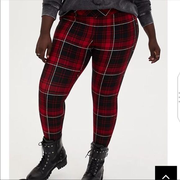 TORRID NWOT plaid skinny leg pant plus size 4X - Picture 1 of 5